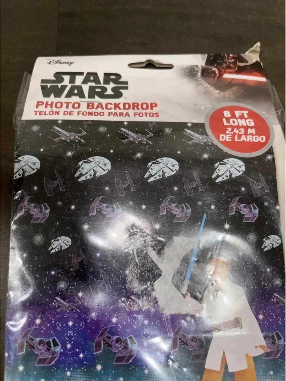 Disney’s Star Wars Photo Backdrop. 2 Pieces 8 Feet Long. [COPY]